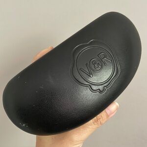 Viktor & Rolf Black Sunglasses Eyeglasses Hard Case - O/S, Unisex